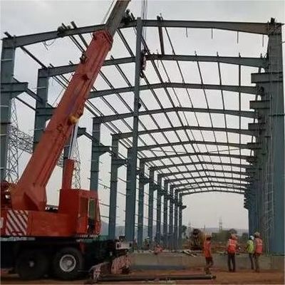 Lightweight Prefab Metal Steel Warehouse Building With High Seismic Resistance