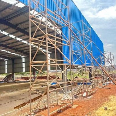 Insulated Prefabricated Steel Workshop with Painted or Galvanized H Steel Frame