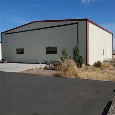 Fire Resistance Class A Q345B Light Weight Prefabricated Steel Hangar Structural Steel Hanger