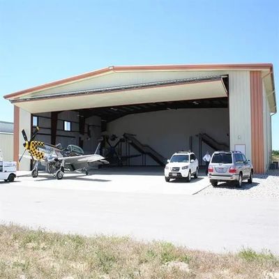 Fire Resistance Class A Q345B Light Weight Prefabricated Steel Hangar Structural Steel Hanger