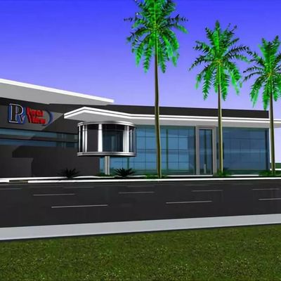 Q235B Steel Frame Construction Steel Exhibition Hall ISO Certificate