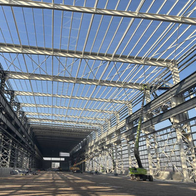 Residential Prefab Steel Frame House Q355B Main Material Short Assembly Time For Fast Construction
