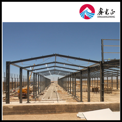 Custom Steel Structure Workshop with Angle Steel Knee Brace