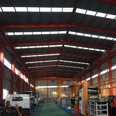 Custom Steel Structure Workshop with Angle Steel Knee Brace