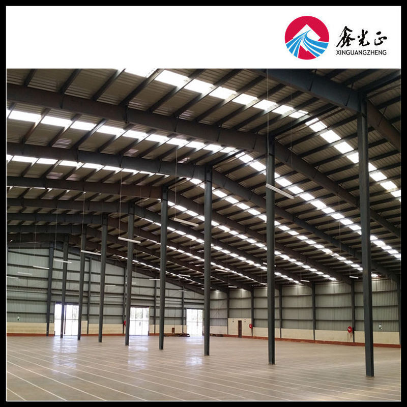 Steel Frame Warehouse Designed Using Hot Rolling H Section Steel Columns and Beams Providing Robust Structural Support