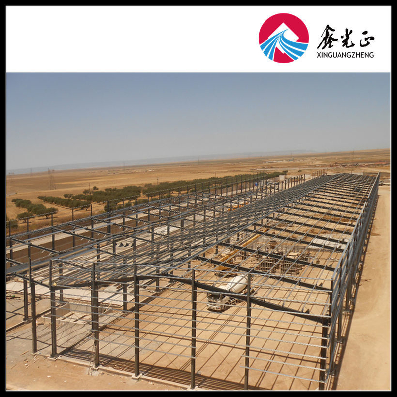 50-Year Steel Workshop Building with 2.3m Parapet and 150KM/h Wind Load