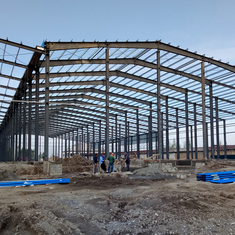 Ceramic Tile Processing Prefabricated Steel Structure Building Workshop