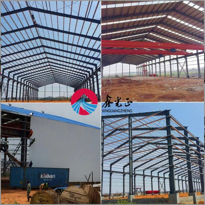 Galvanized Q355B Steel Airplane Hangar Warehouse Building