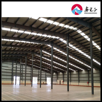 Steel Frame Warehouse Designed Using Hot Rolling H Section Steel Columns and Beams Providing Robust Structural Support